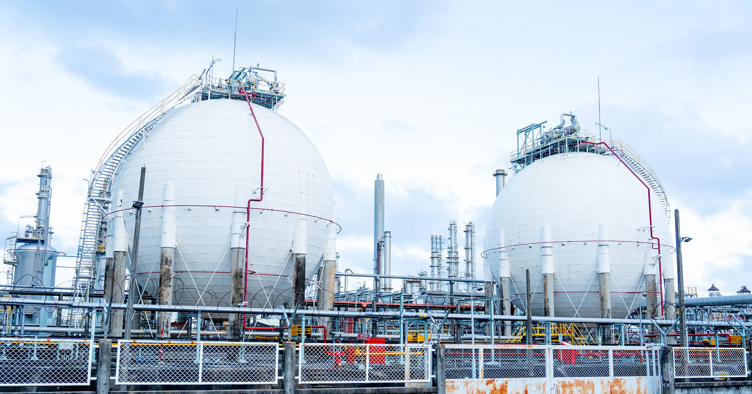 Oil and gas petrochemical refinery.